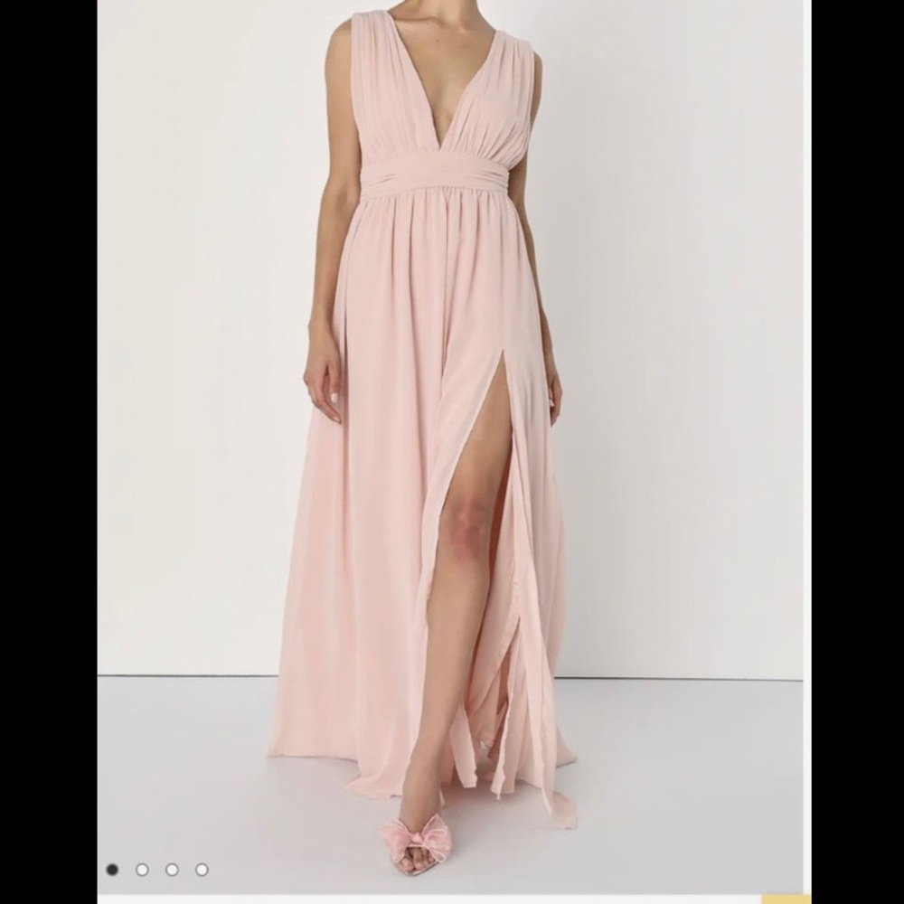 Lulu’s Blush Maxi Dress